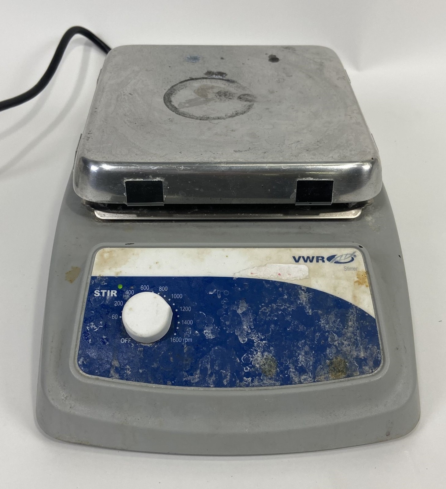 VWR 97042-630 7×7″ Aluminum Magnetic Lab Stirrer 1600RPM