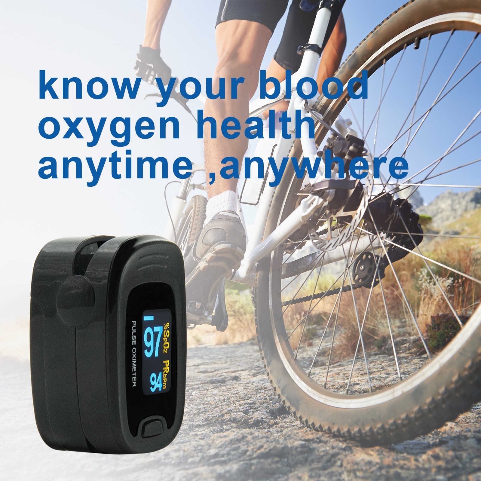 CONTEC Finger Pulse Oximeter OLED Blood Oxygen Meter Spo2 Heart Rate Monitor New