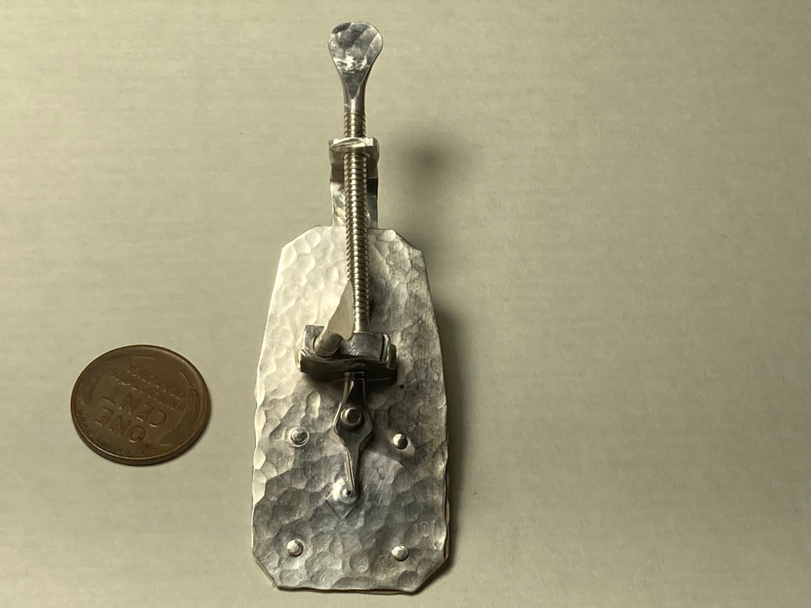 Silver Leeuwenhoek microscope reproduction 100x magnification, Museum quality.