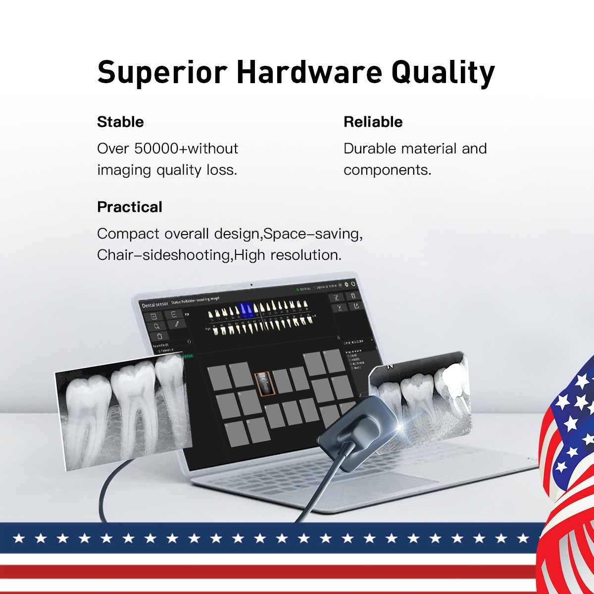 Dental X Mobile Unit System Ray Digital Machine High Frequency No Shield/Sensor