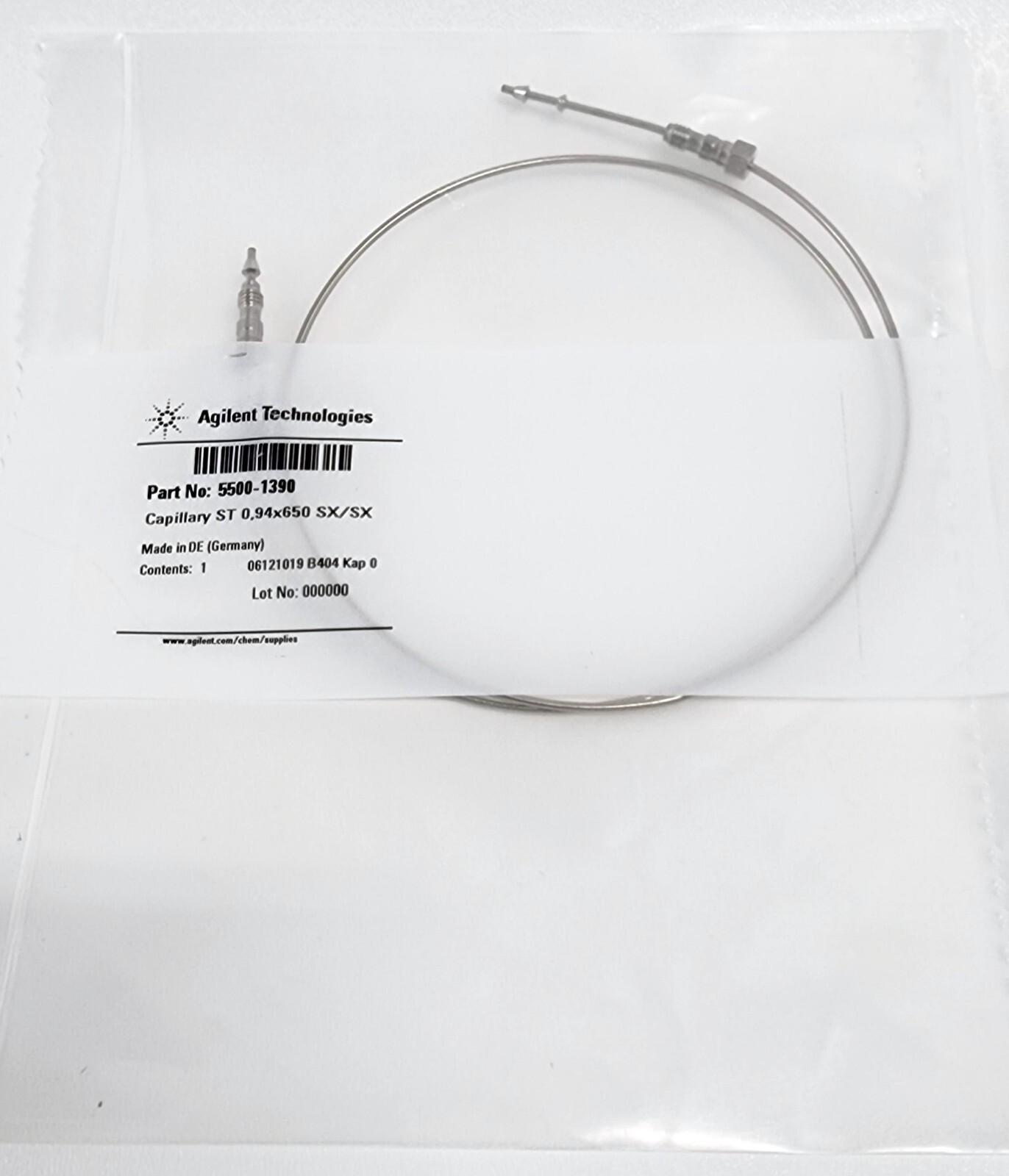 Agilent 5500-1390 Capillary stainless steel 0.94 x 650 mm SX/SX ps/ps