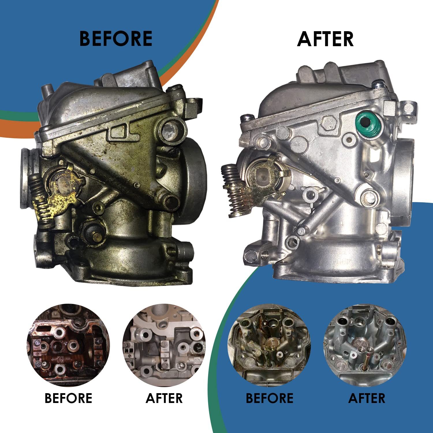 Ultrasonic Cleaner Solution for Carburetors and Engine Parts 1 Gallon