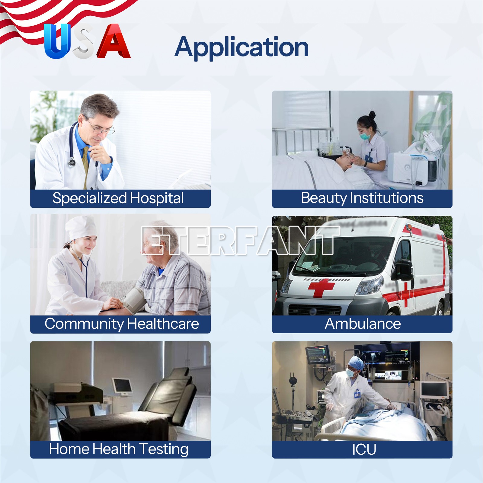 12″ Patient Monitor ICU CCU Vital Signs Monitor ECG, RESP, TEMP, NIBP, SPO2, PR