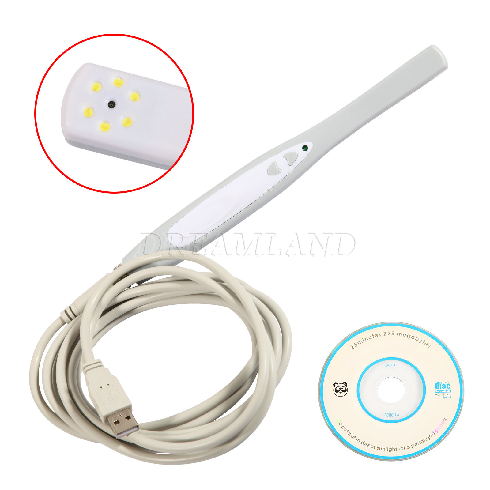 Dental Camera Scanner Intraoral Digital USB Imaging System Oral 6 LED Light -X