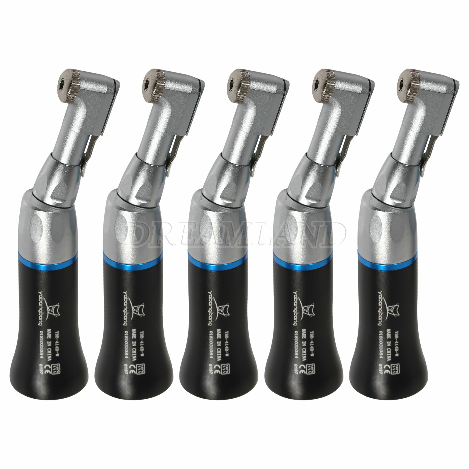 5PCS Dental Low Speed Contra Angle Handpiece Fit E-type 4/2H Motor Fit NSK TOP-X