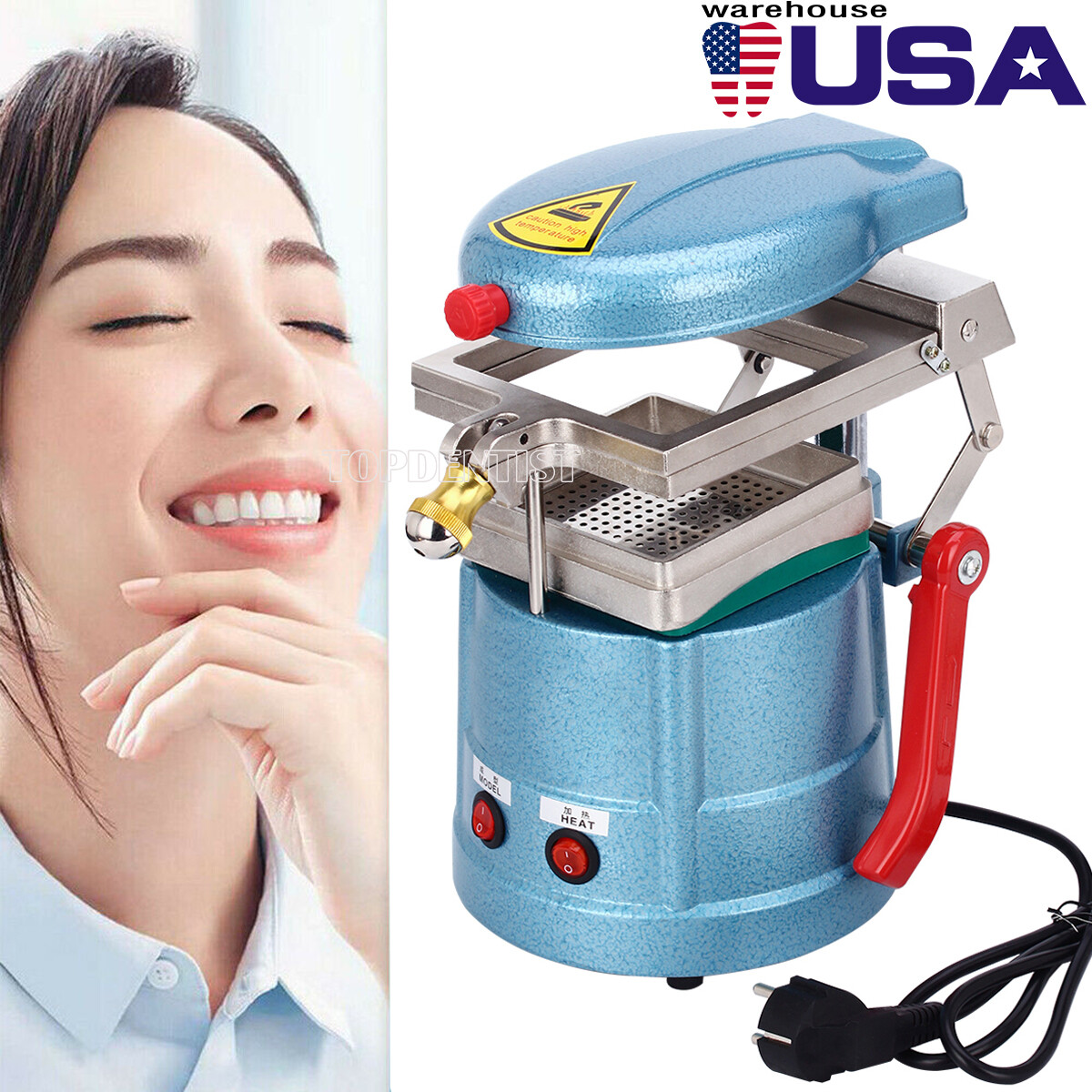 Retenedor de termoformado de laboratorio de máquina de moldeo por vacío dental