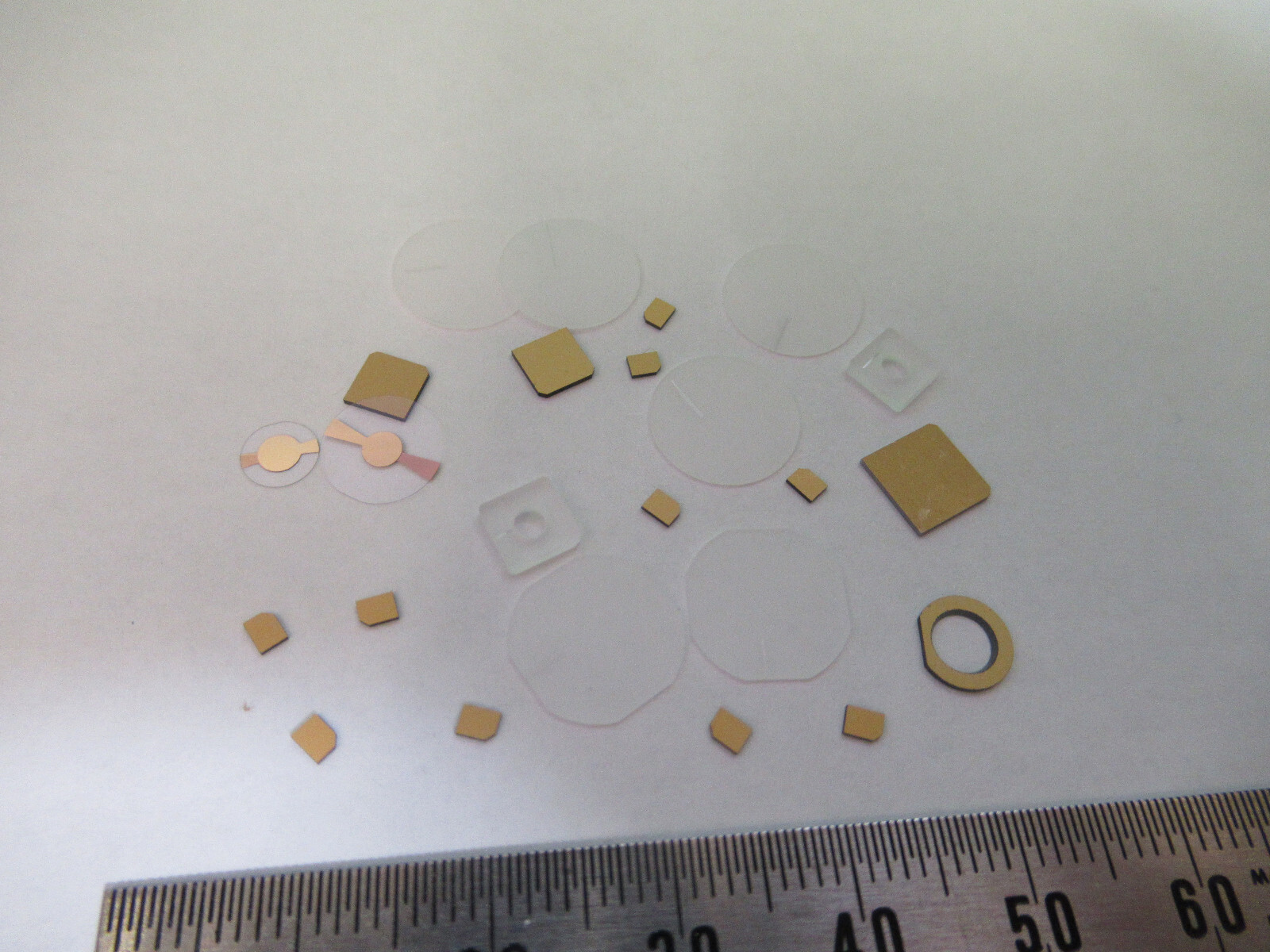 LOT BLANKS PIEZOELECTRIC QUARTZ CRYSTAL X-Y-CUT GOLD COATED PIEZO SENSOR AL-B-18