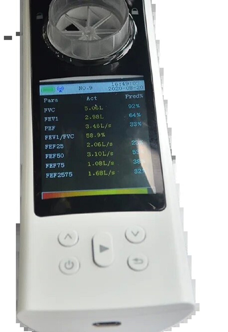 SP80B Digital Bluetooth Spirometer – Handheld Lung Function Testing Device w/App