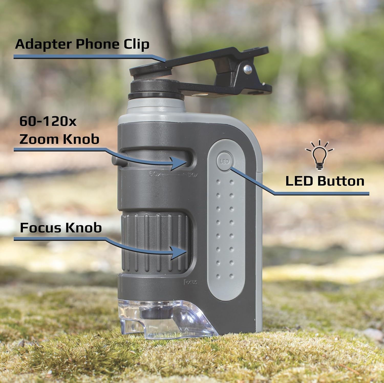 Carson Microbrite Portable Digital Pocket Microscope for Kids or Adults, Accurat