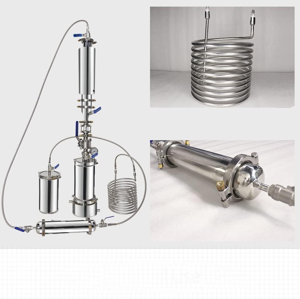 1LB Closed Loop Extractor Heavy Duty Plant Essential Open Blast Oil Extractor US