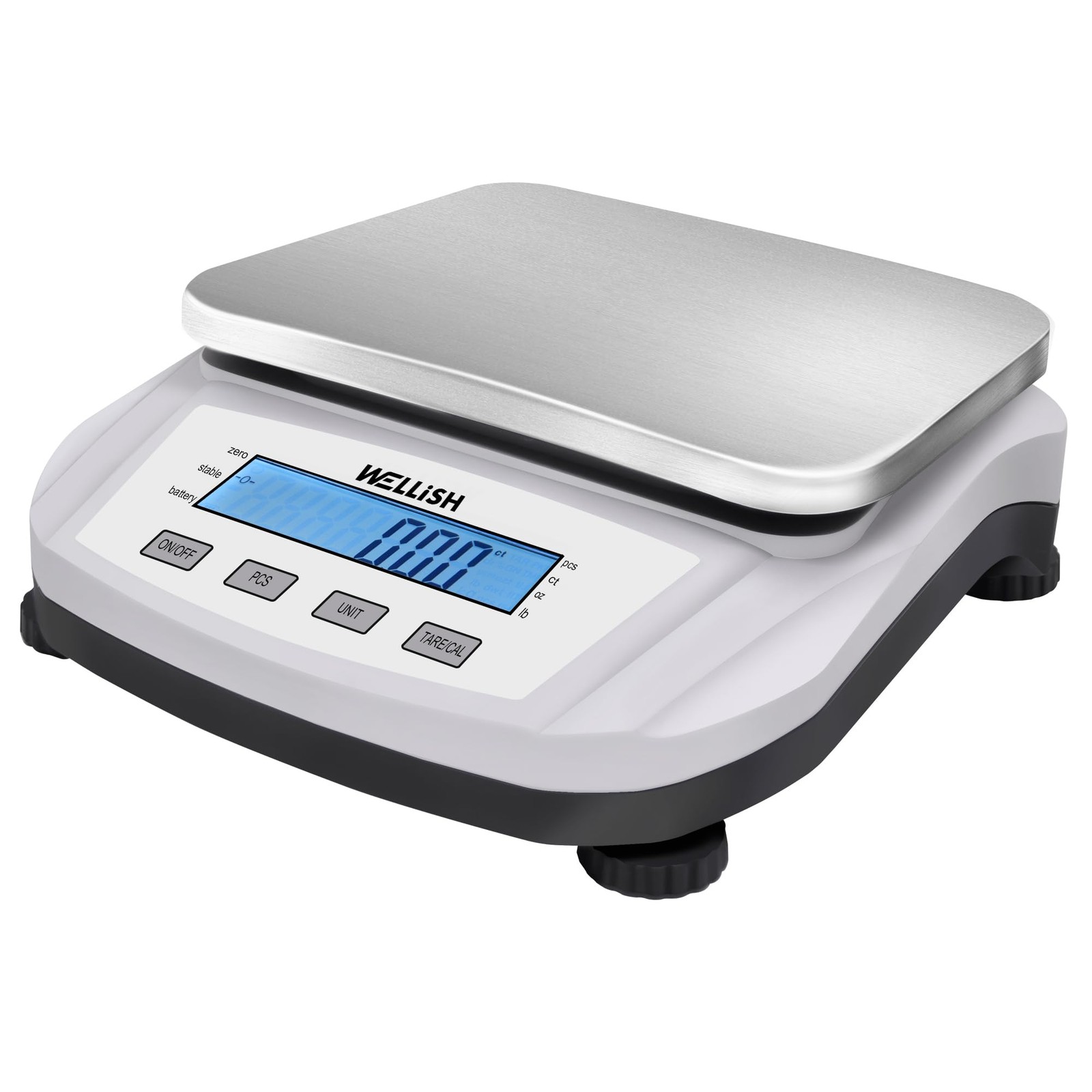 Lab Scale 5000g/0.01g High Precision 5000g x 0.01g WITHOUT weight, silver