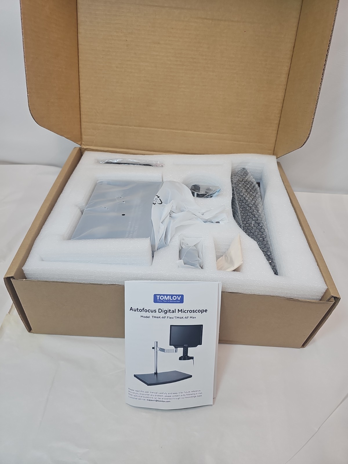 Open Box – New – TOMLOV Autofocus 4K Digital Microscope TM4K-AF Soldering
