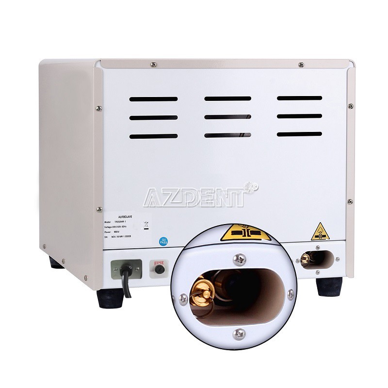 18L Dental Autoclave Steam Sterilizer Medical Sterilization Automatically 1000W