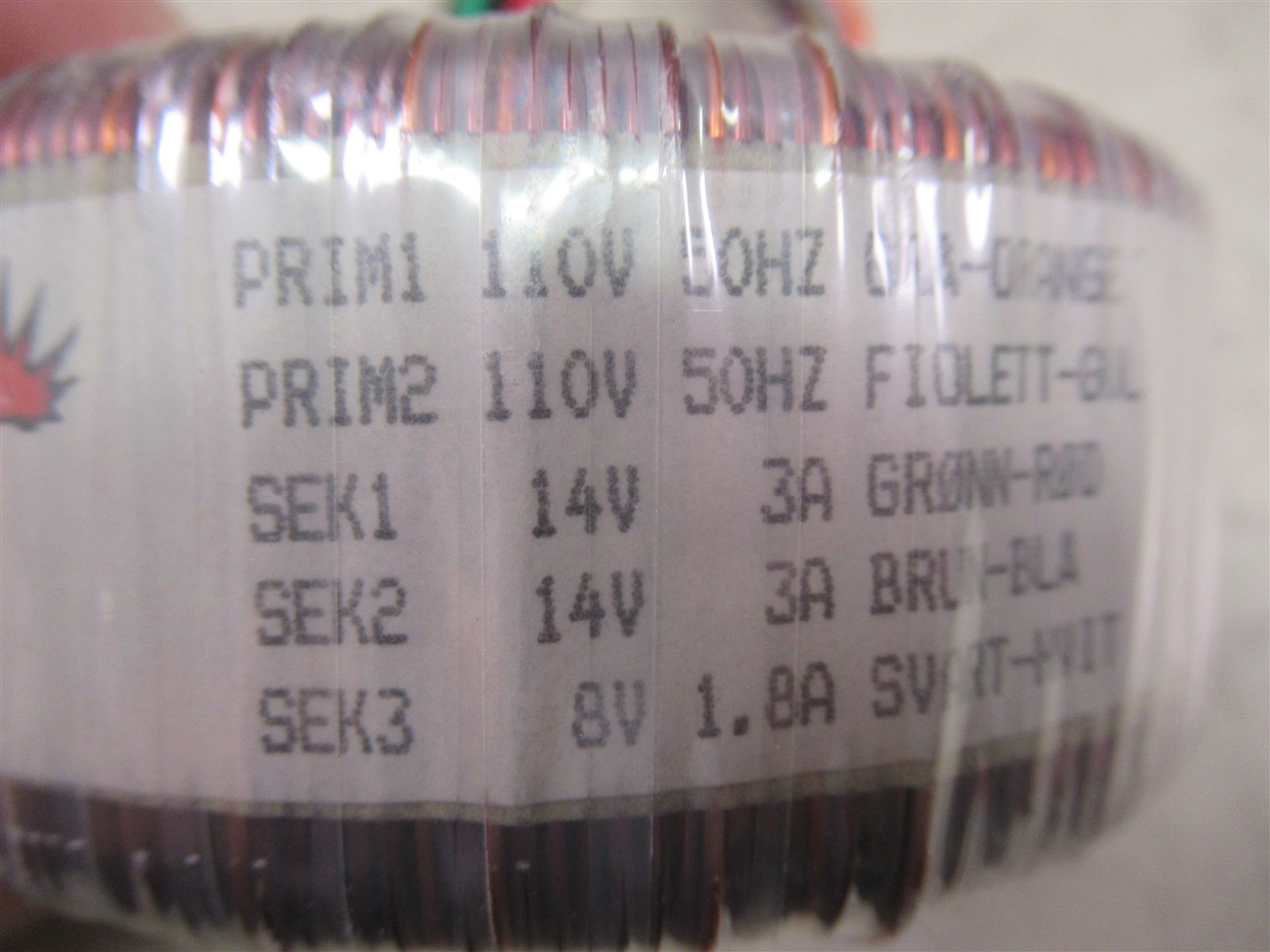 Ulveco N10513 Toroidal Transformer Laerdal Medical OEM Part Vintage 1996 Norway