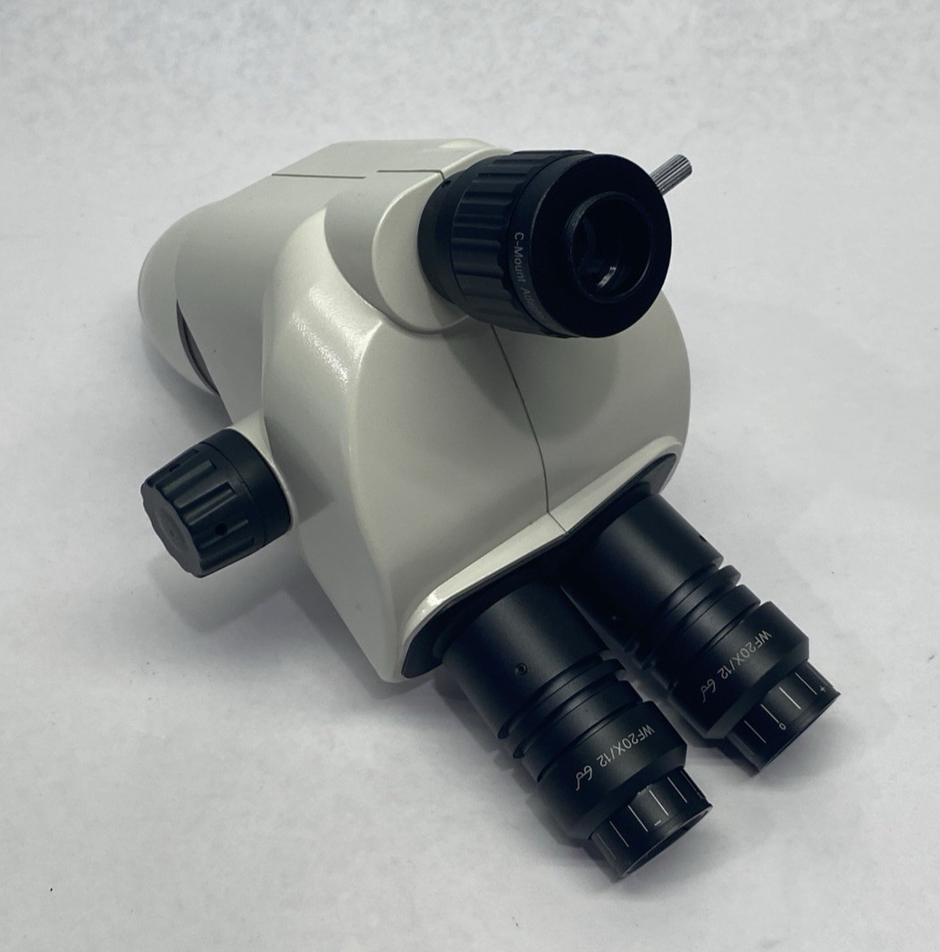 EEEDBEDDA-6.7X-45X Trinocular Stereo Microscope, Simul-Focal, WF20X/12 Lenses