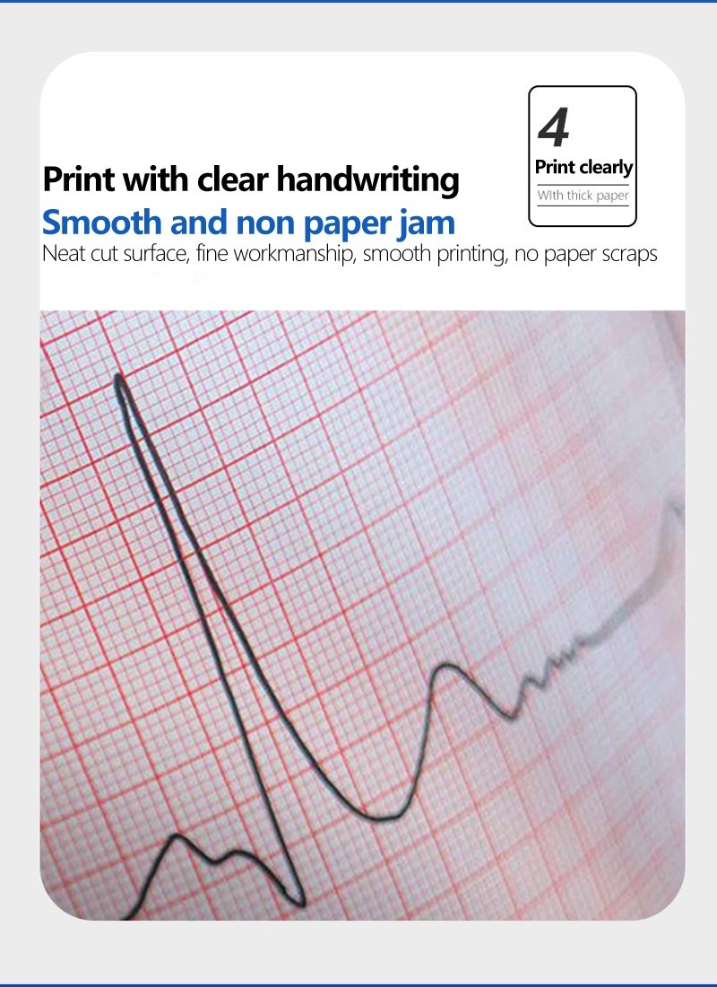 For 3-Channel ECG EKG Machine – 2 Rolls 80mm x 20m Thermal Printing Paper