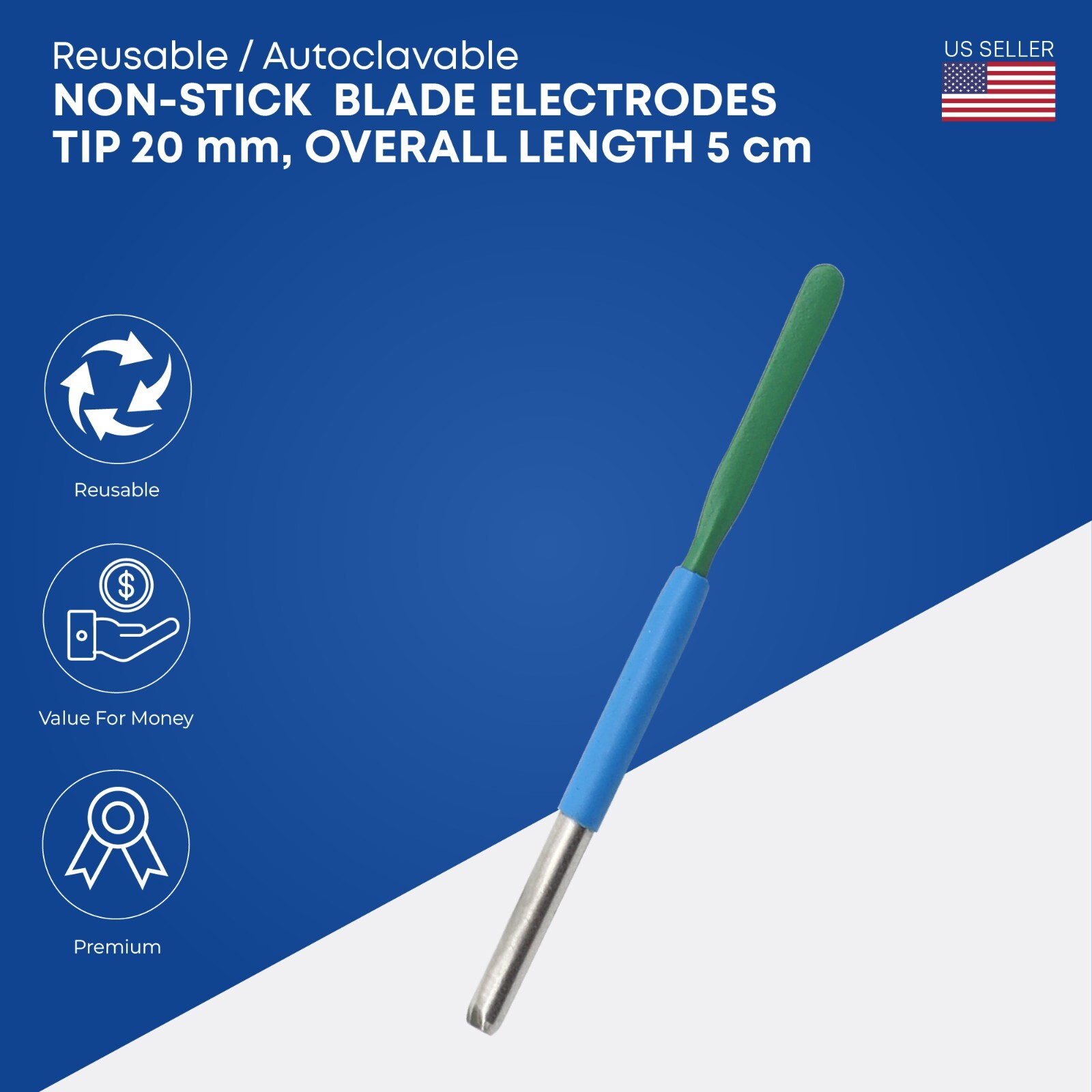 Non-Stick Reusable Blade Electrode | Electrosurgical | Autoclavable