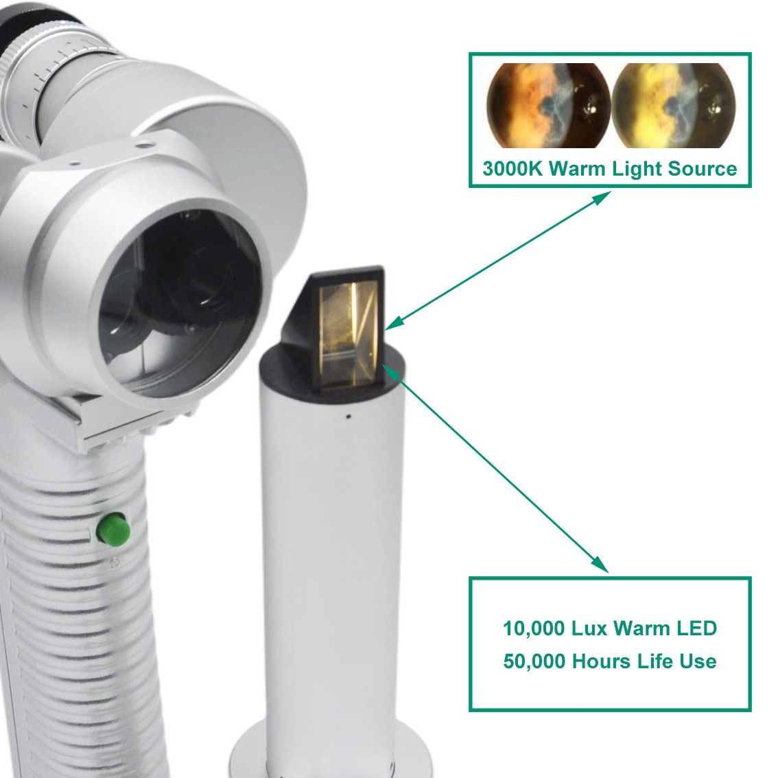 Handheld Portable Slit Lamps Microscope With Smartphone Iphone Camera Adapter