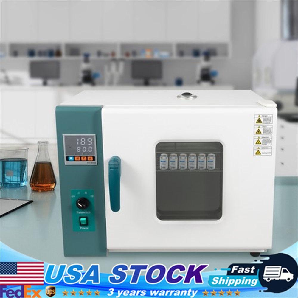 Lab Digital Forced Air Convection Drying Oven Heating Baking Cabinet 1000W 45L