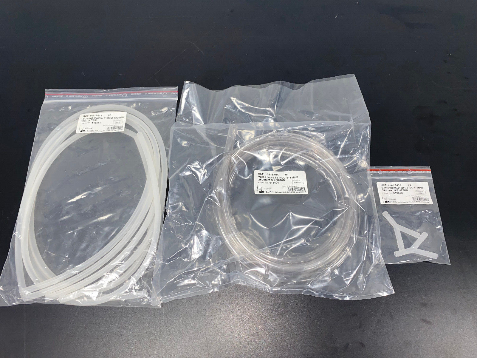 Tecan 10619814 Fawa 5x 8 mm 1000 mm, 10619404 Waste PVC 9x 12mm, 10619410 Tubing