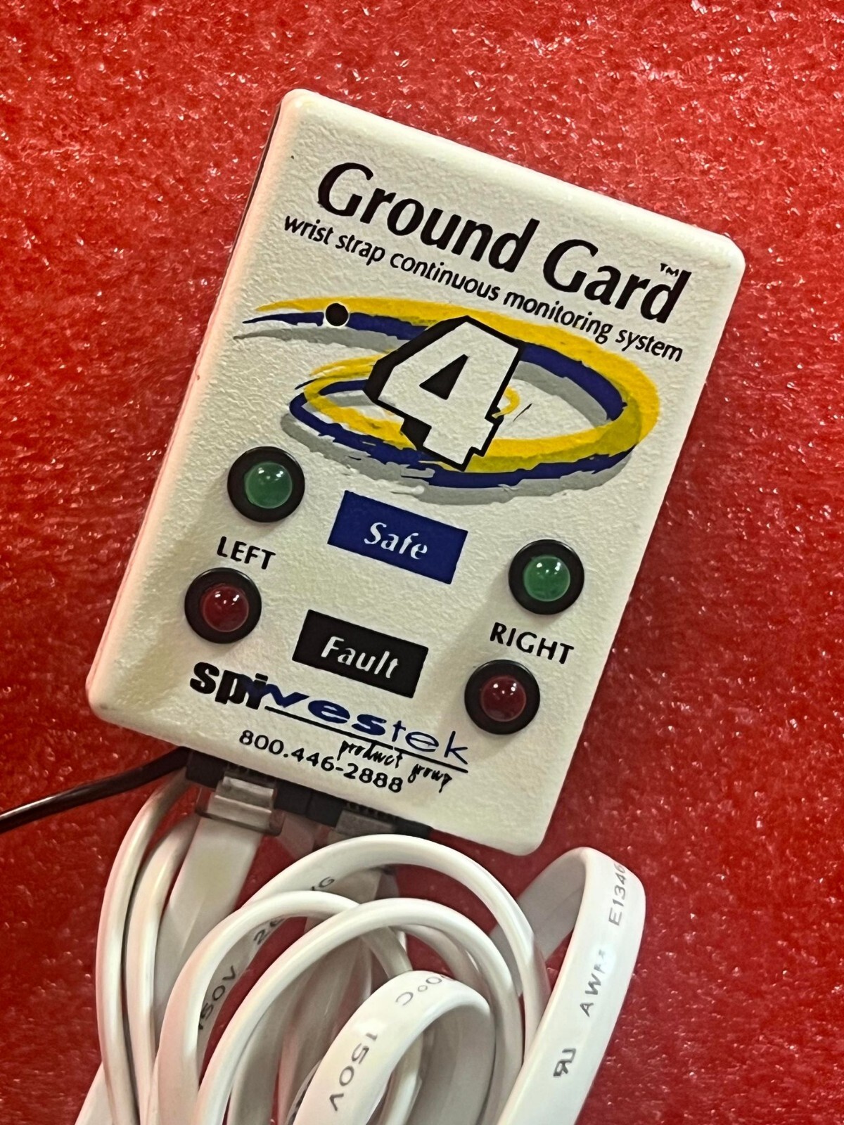 SPI WESTEK GROUND GARD 4 WITH AC ADAPTER WRIST STRAP CONTINUOUS GROUND SENSE