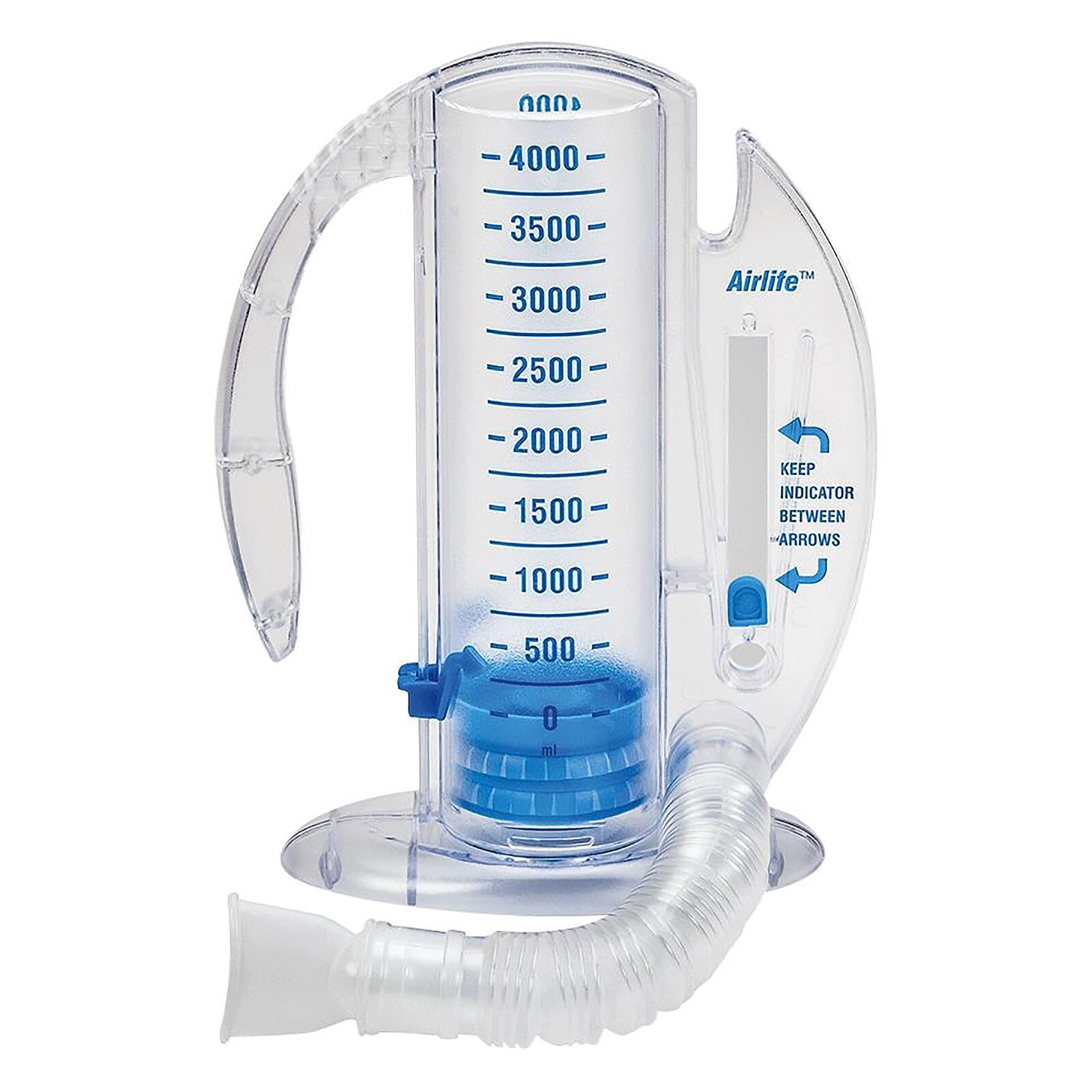 AirLife Incentive Spirometer 4000 mL, Adult Flexible Tubing 001901A