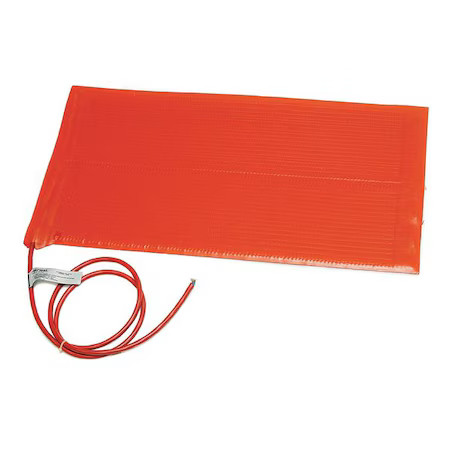 Briskheat Srl12121p Heating Blanket, Silicone Rubber, 120V, 360W, 12″W X 12″L,