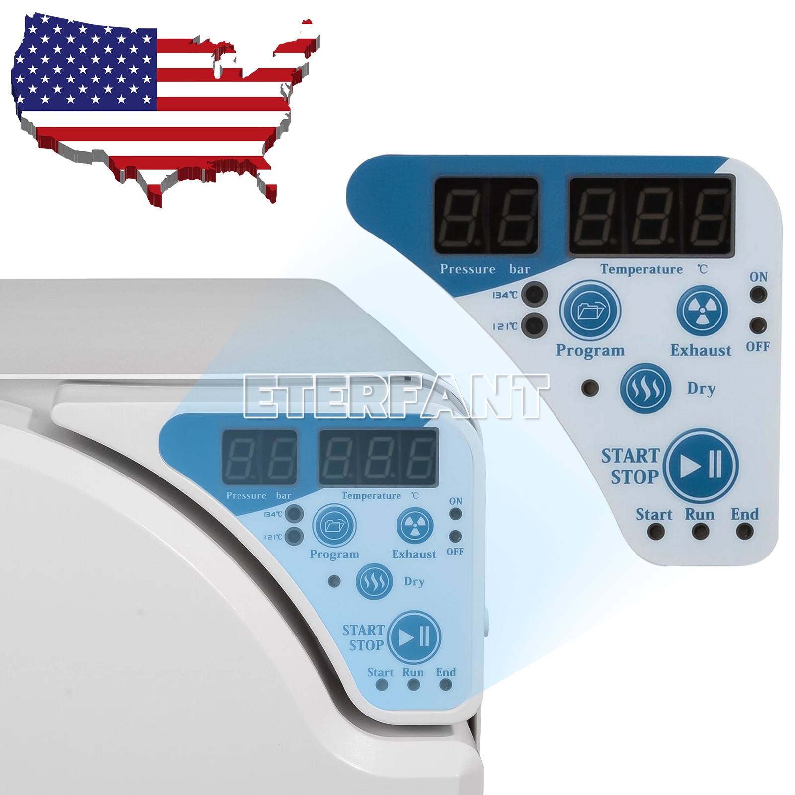 Dental Medical Autoclave Steam Sterilizer Class N 23L Drying Function JCH-23 US