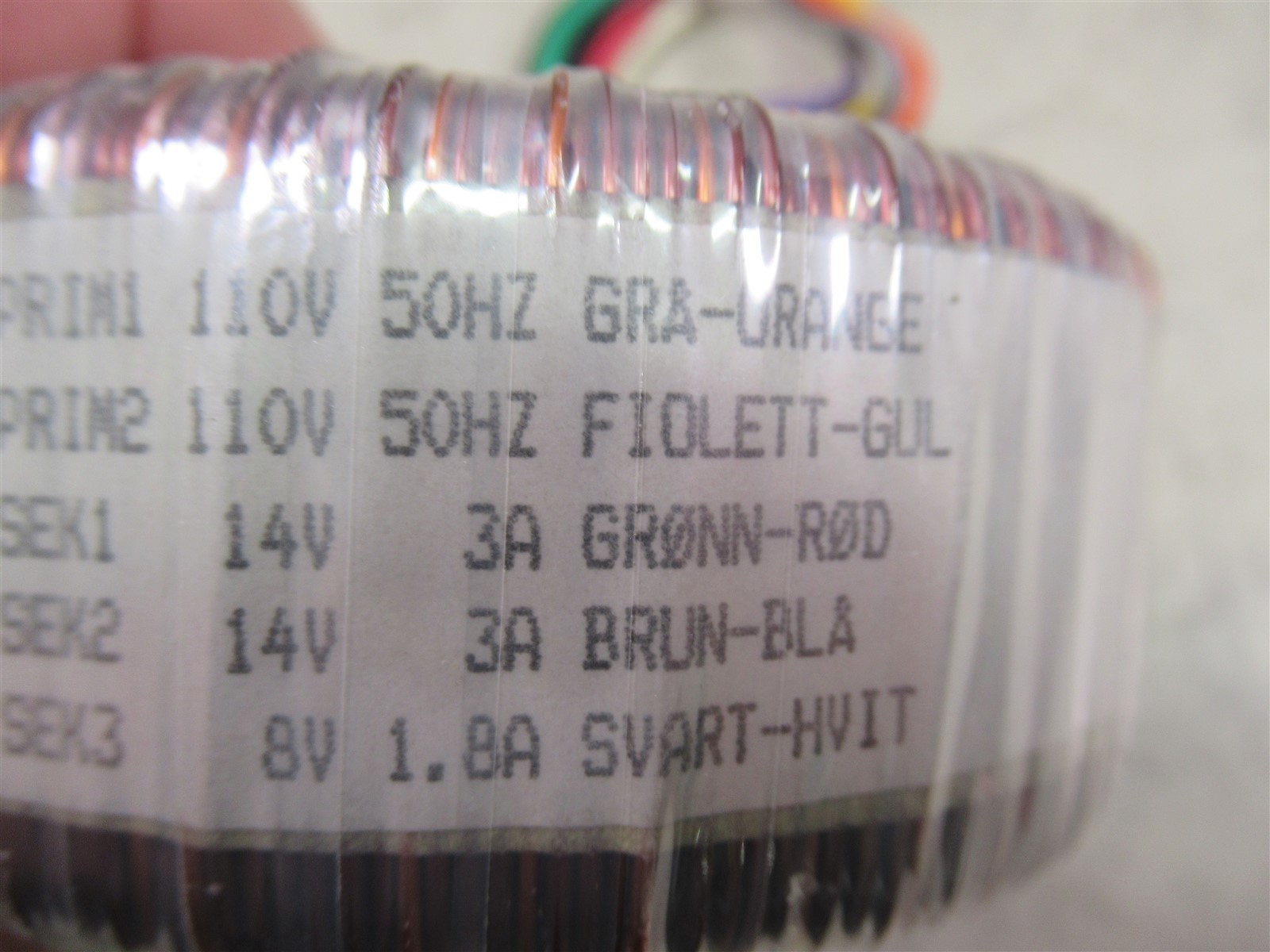 Ulveco N10513 Toroidal Transformer Laerdal Medical OEM Part Vintage 1996 Norway