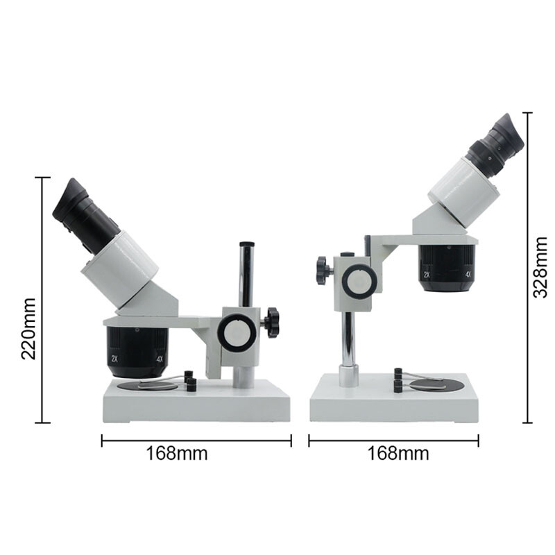 20X 40X Binocular Stereo Microscope w/ Ring Lamp for PCB Soldering Dissecting