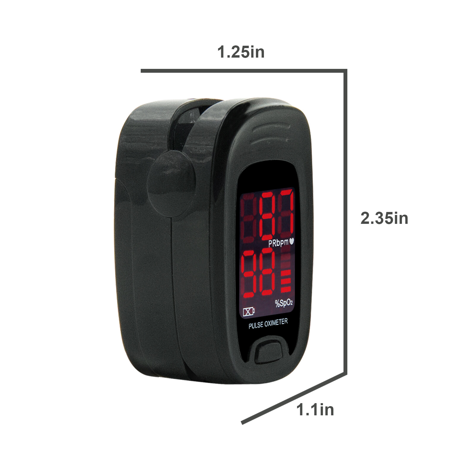 USA Fingertip Pulse Oximeter Blood Oxygen Saturation Heart Pulse SPO2 Monitor O2
