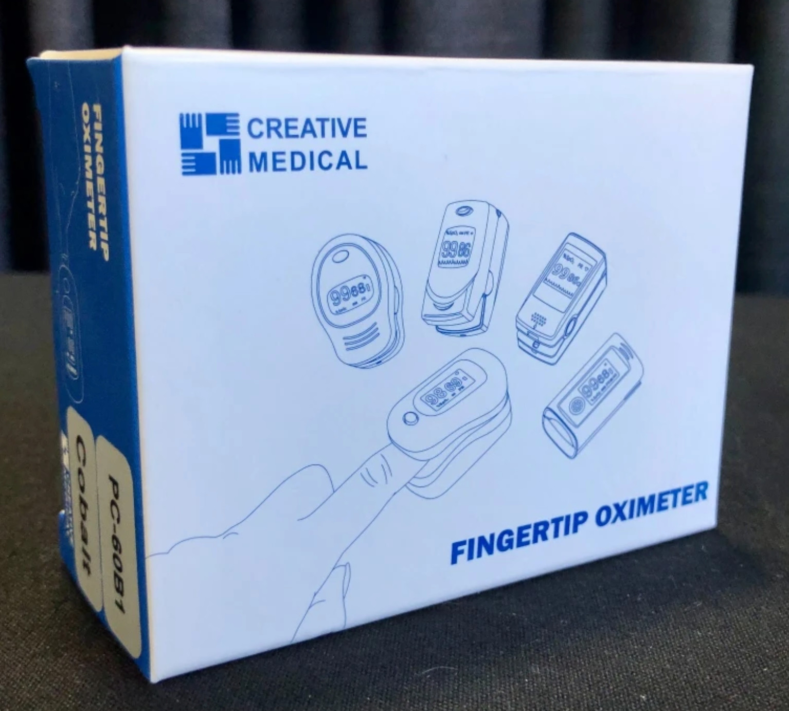 Creative Medical Pulse Oximeter PC-60B1 NEW w/ Batteries Fingertip