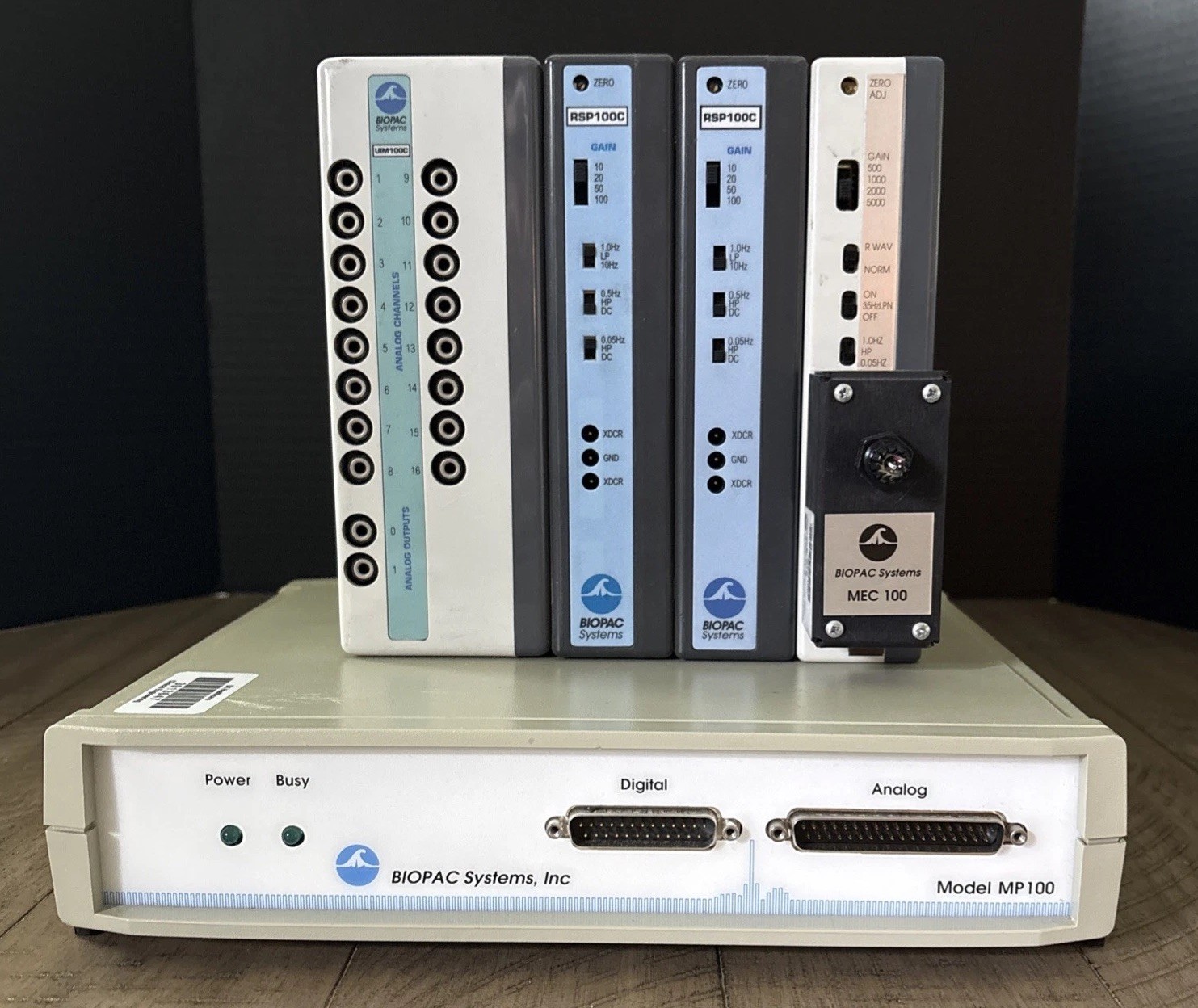 Biopac Systems MP 100 MP100A-CE Data Acquisition &Modules RSP100C UIM100C MEC100