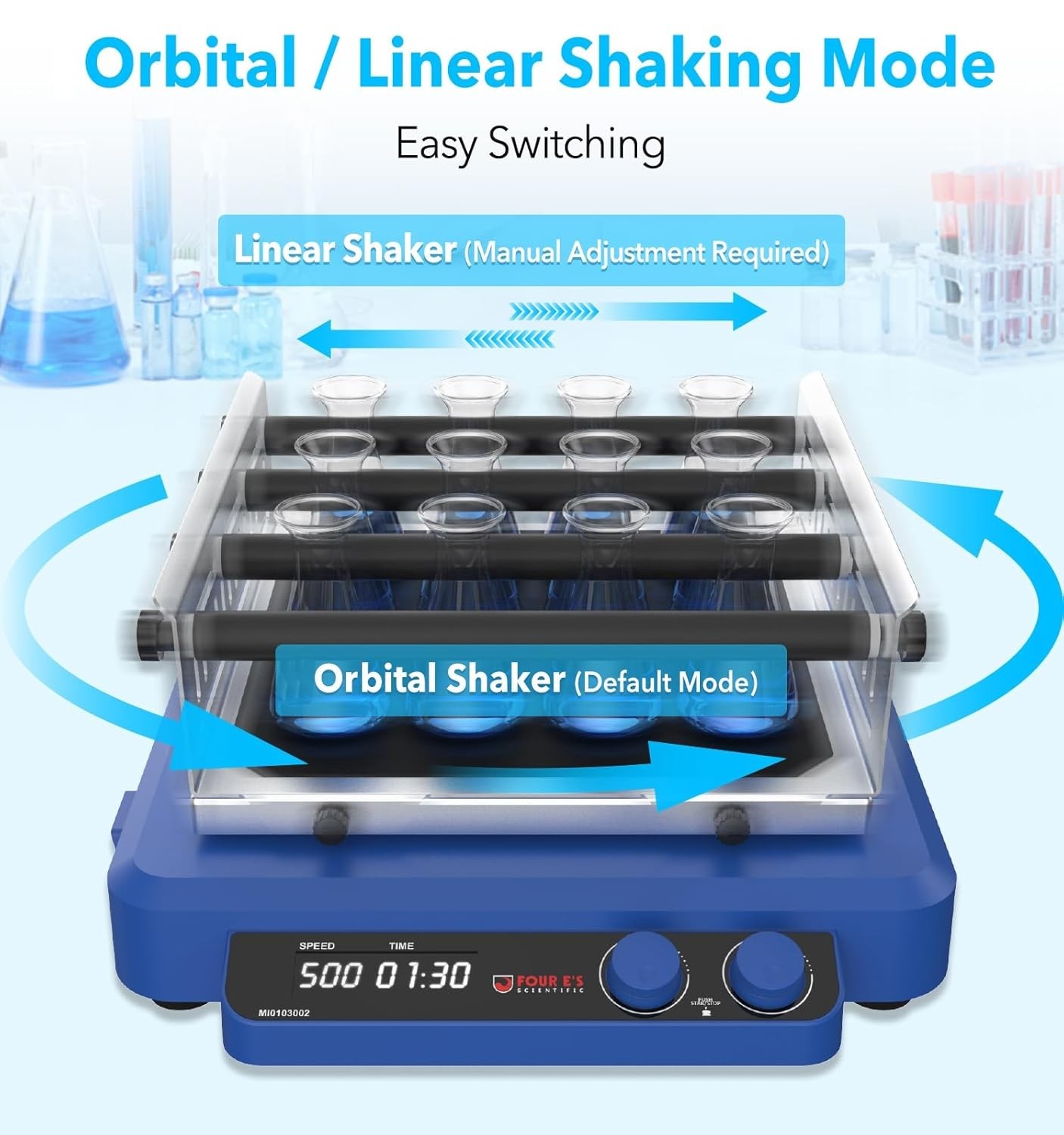 Lab Orbital Shaker Vortex Mixer Oscillator Shaker Platform Lab mixing Plate New