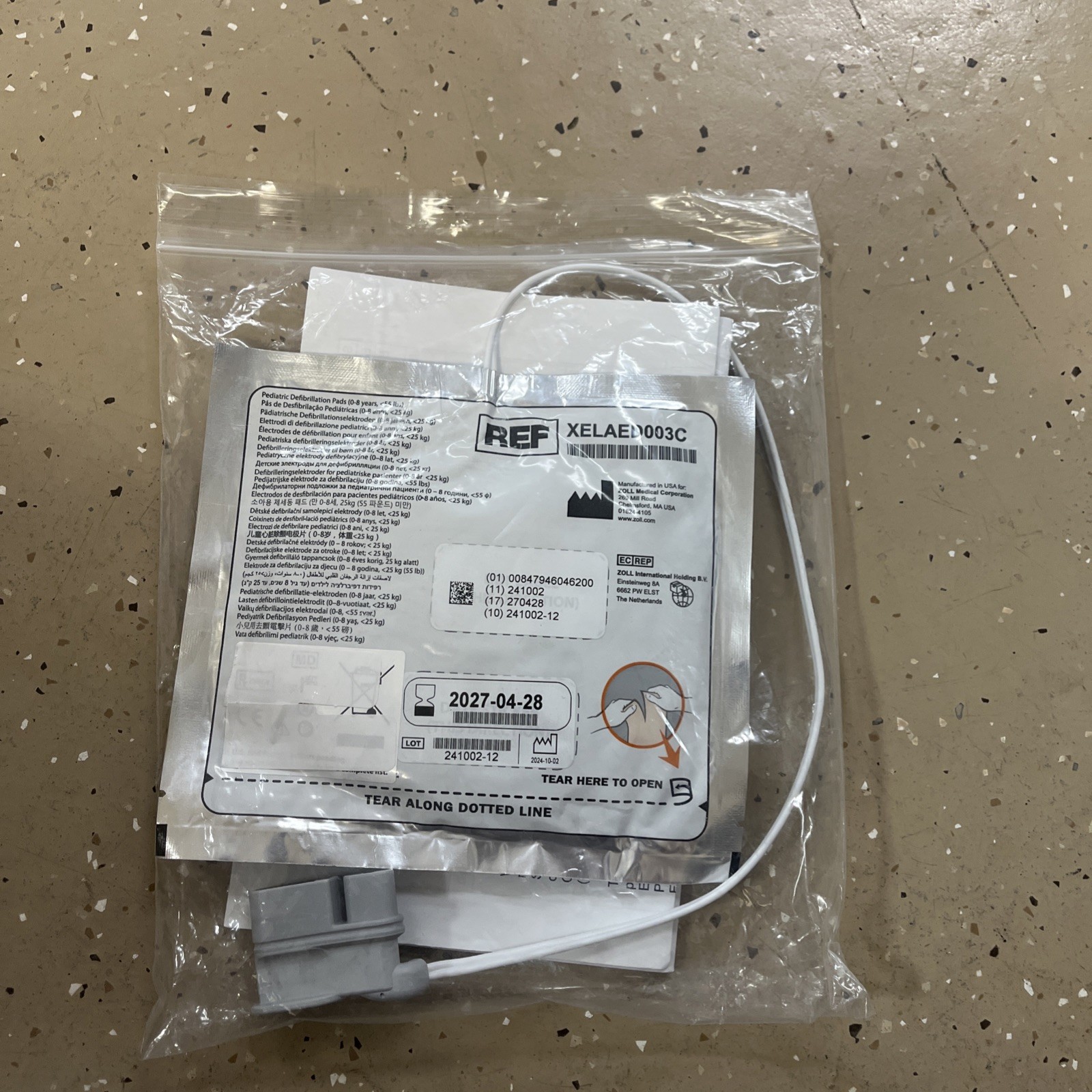 Cardiac Science XELAED003C Powerheart G5 Pediatric Intellisense Pads 4/28/27