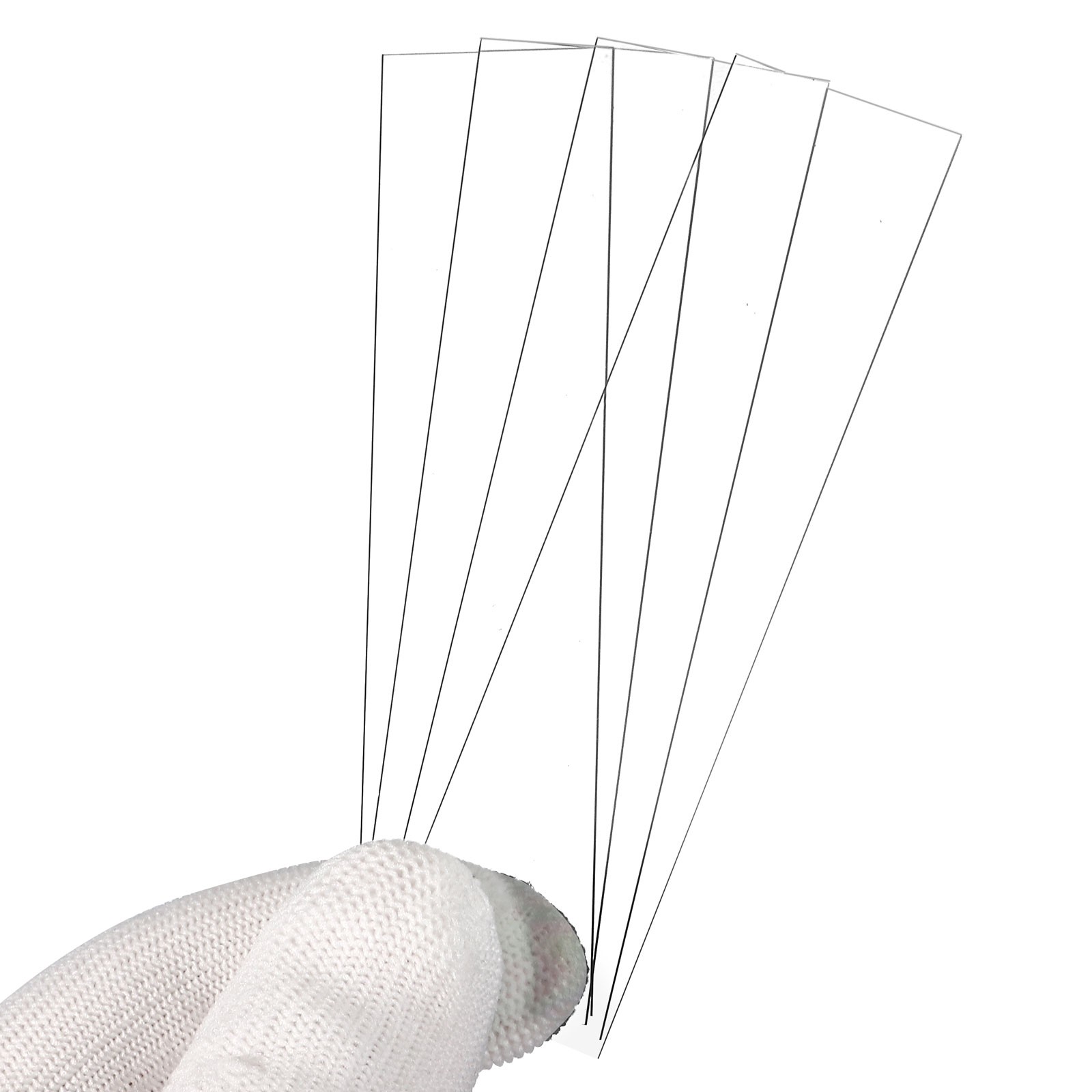 25x100mm Glass Streak Plate, 6pcs Lab Glass Slides Microscope Glass Slides