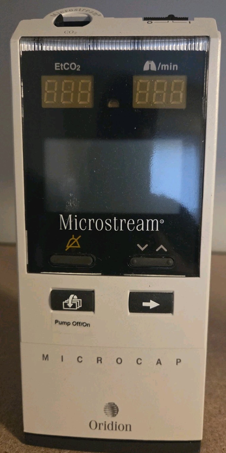 Oridion Microcap ETCO2 Microstream EtCO2 Monitor+New Battery