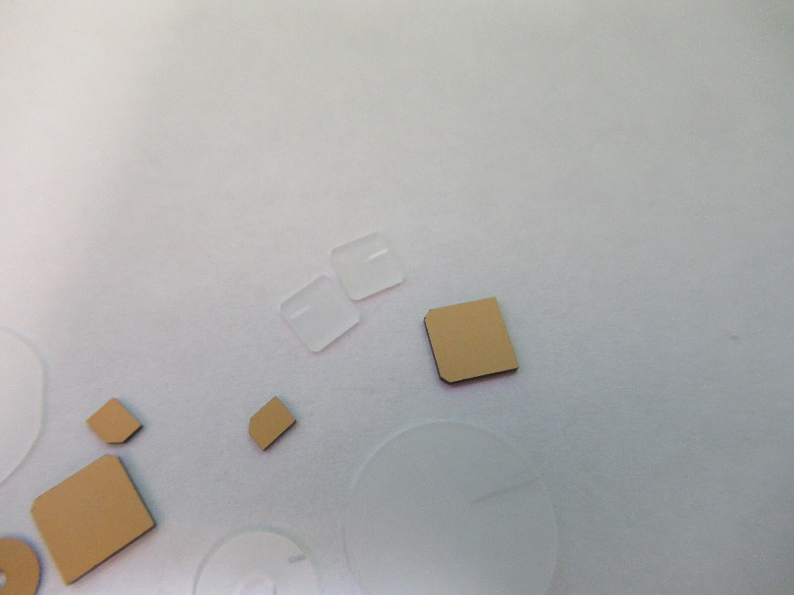 LOT BLANKS PIEZOELECTRIC QUARTZ CRYSTAL X-Y-CUT GOLD COATED PIEZO SENSOR AL-B-19
