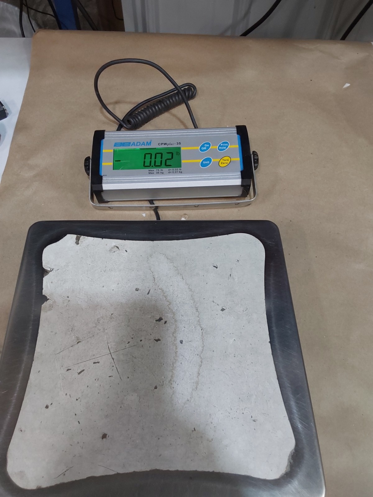 Adam Equipment CPWplus35 Digital Scale w/Remote Readout – 35KG / 75LB Capacity