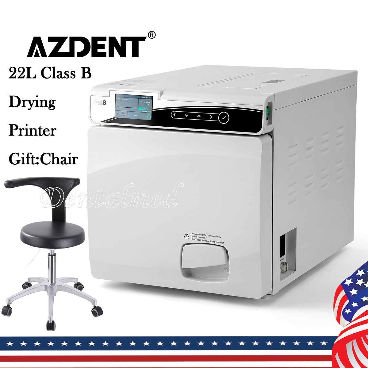 22L Automatically Dental Medical Autoclave Sterilizer Vacuum Steam Sterilization