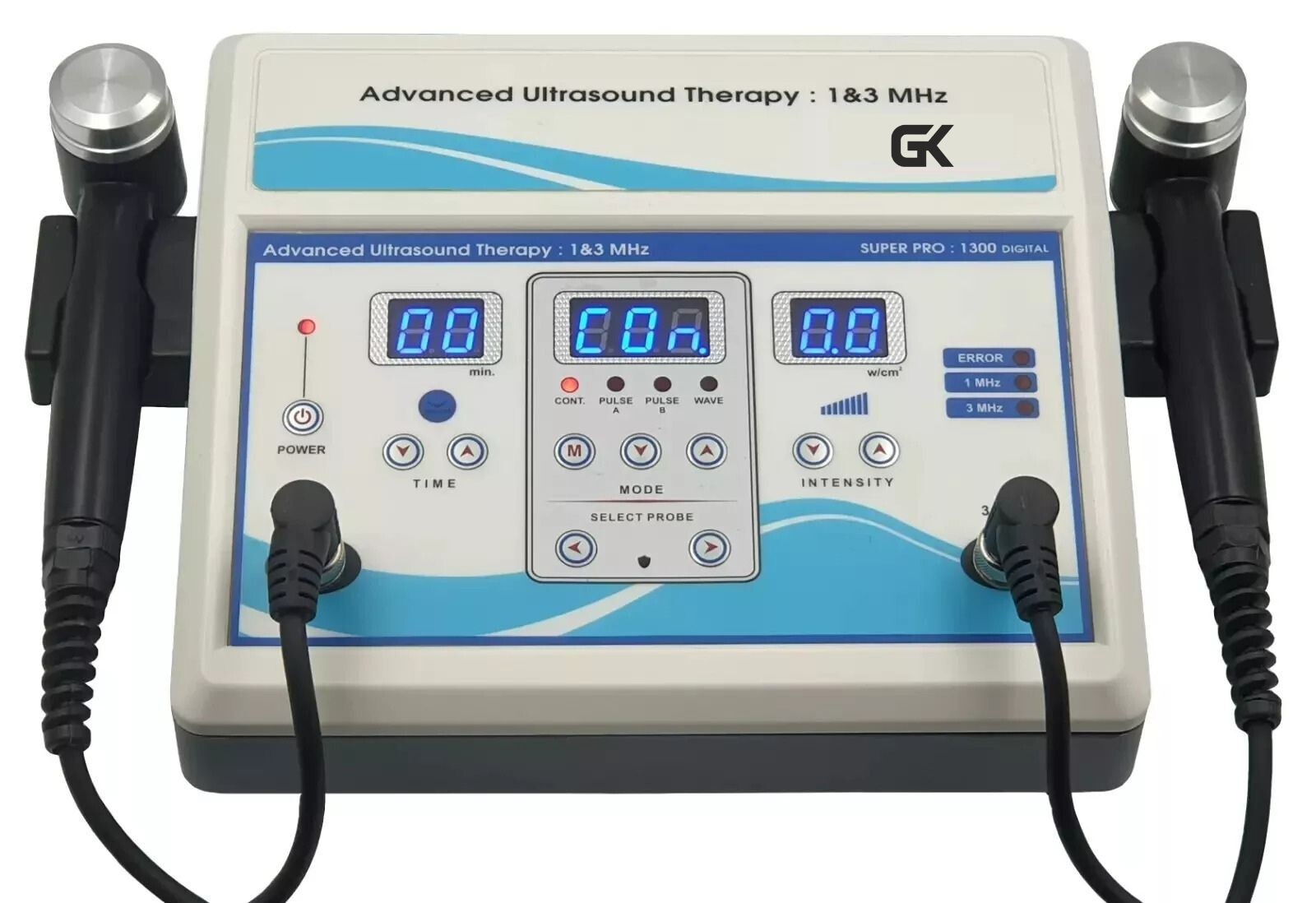 Digital 1 MHz & 3 MHz Ultrasound Therapy Machine for Chiropractic