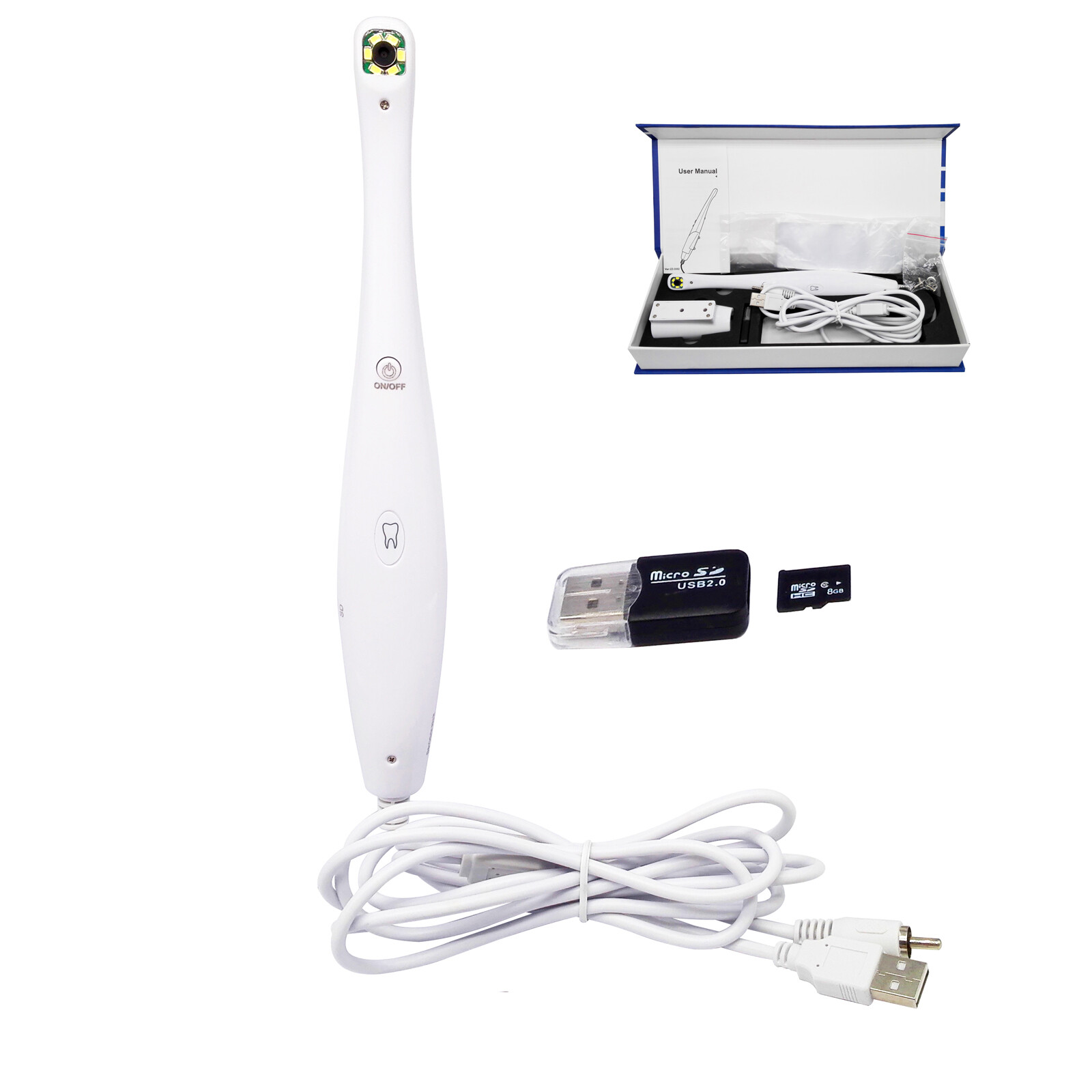 Dental DX-03AV Endoscope Intraoral Camera CMOS1/4 Embedded Operating System