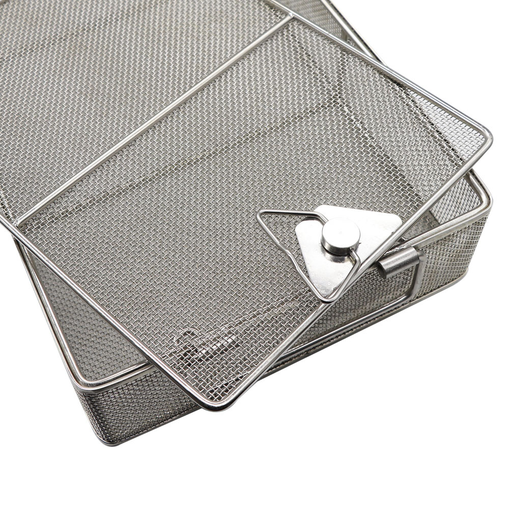304 Stainless Steel Sterilization Basket Surgical Instrument Mesh Tray475*245*75