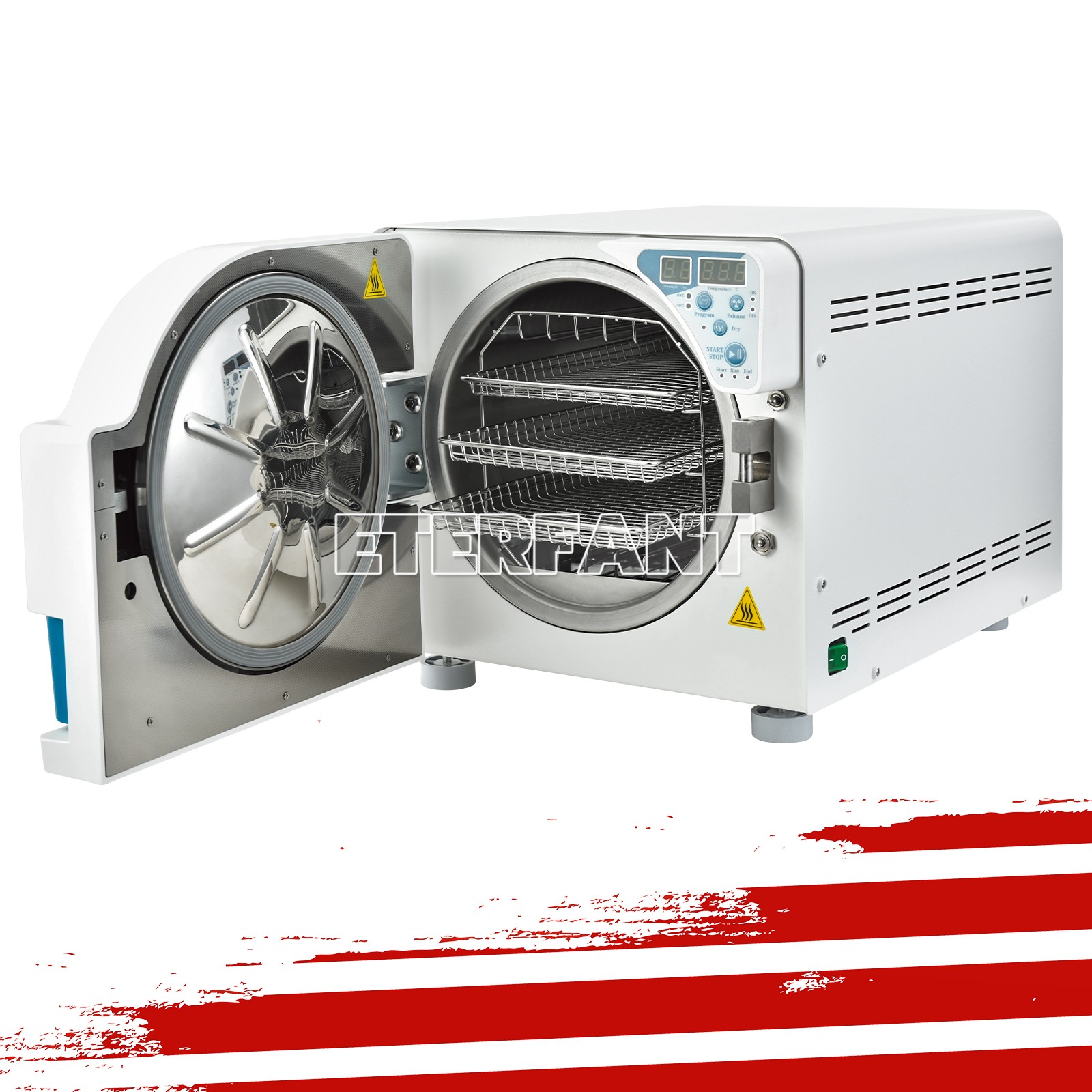 Dental Medical Autoclave Steam Sterilizer Class N 23L Drying Function JCH-23 US