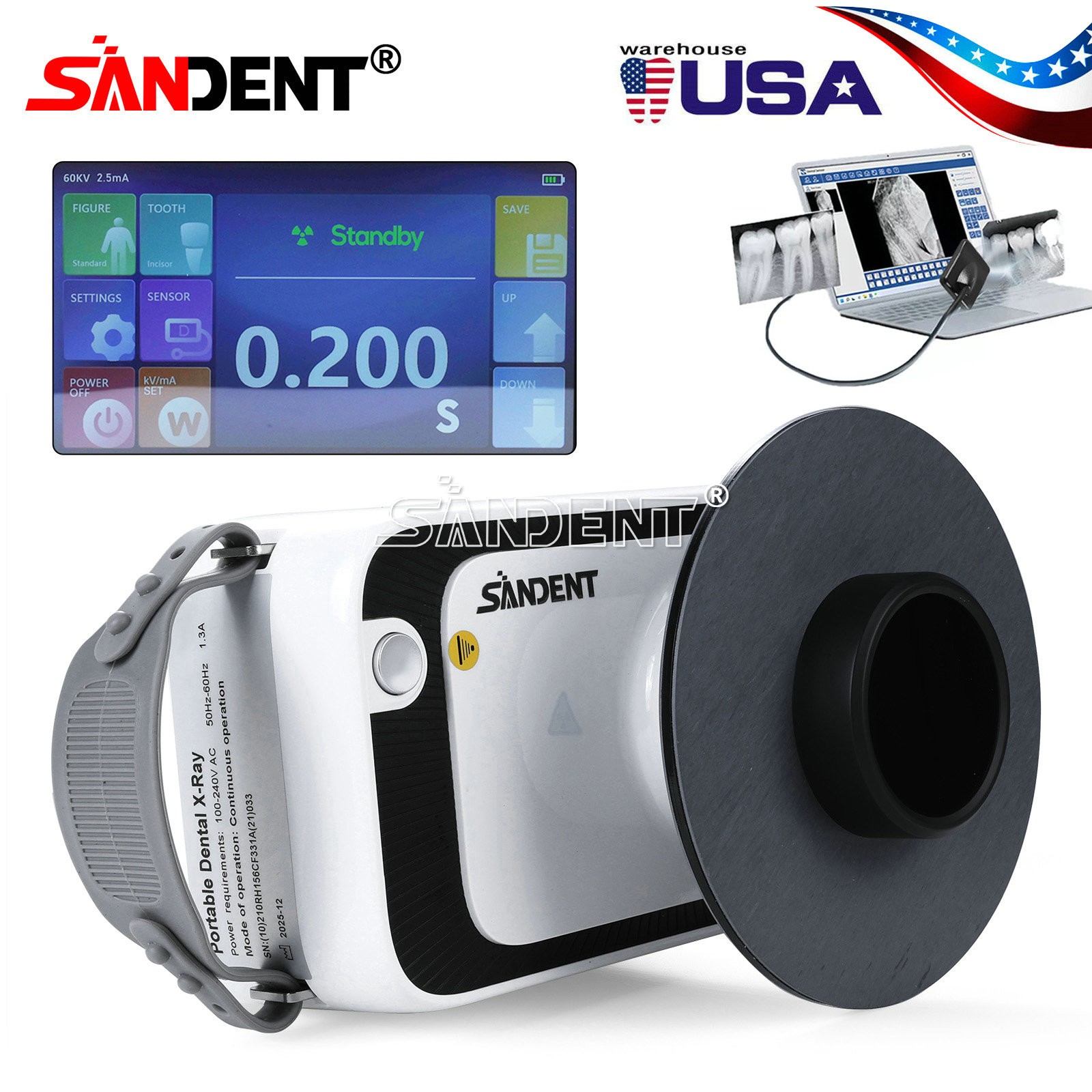Fit EMS Cavitron Dental Ultrasonic Piezo Scaler LED Handpiece 2*Bottles Tips USA