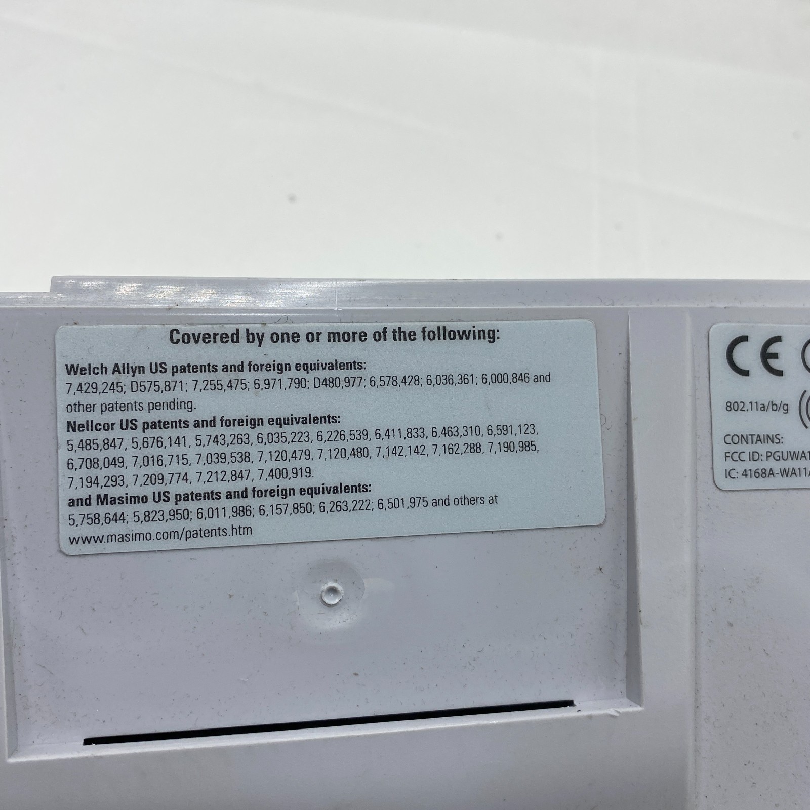 WELCH ALLYN VITAL SIGNS MONITOR PARTS 6000 SERIES 65NTXX 100-240V 50/60HZ