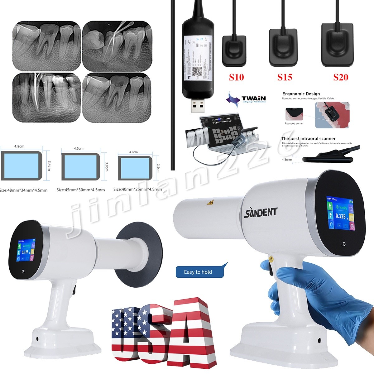 Dental X ray Sensor Digital Sensor Rayos Digital Imaging System / Machine/Shield