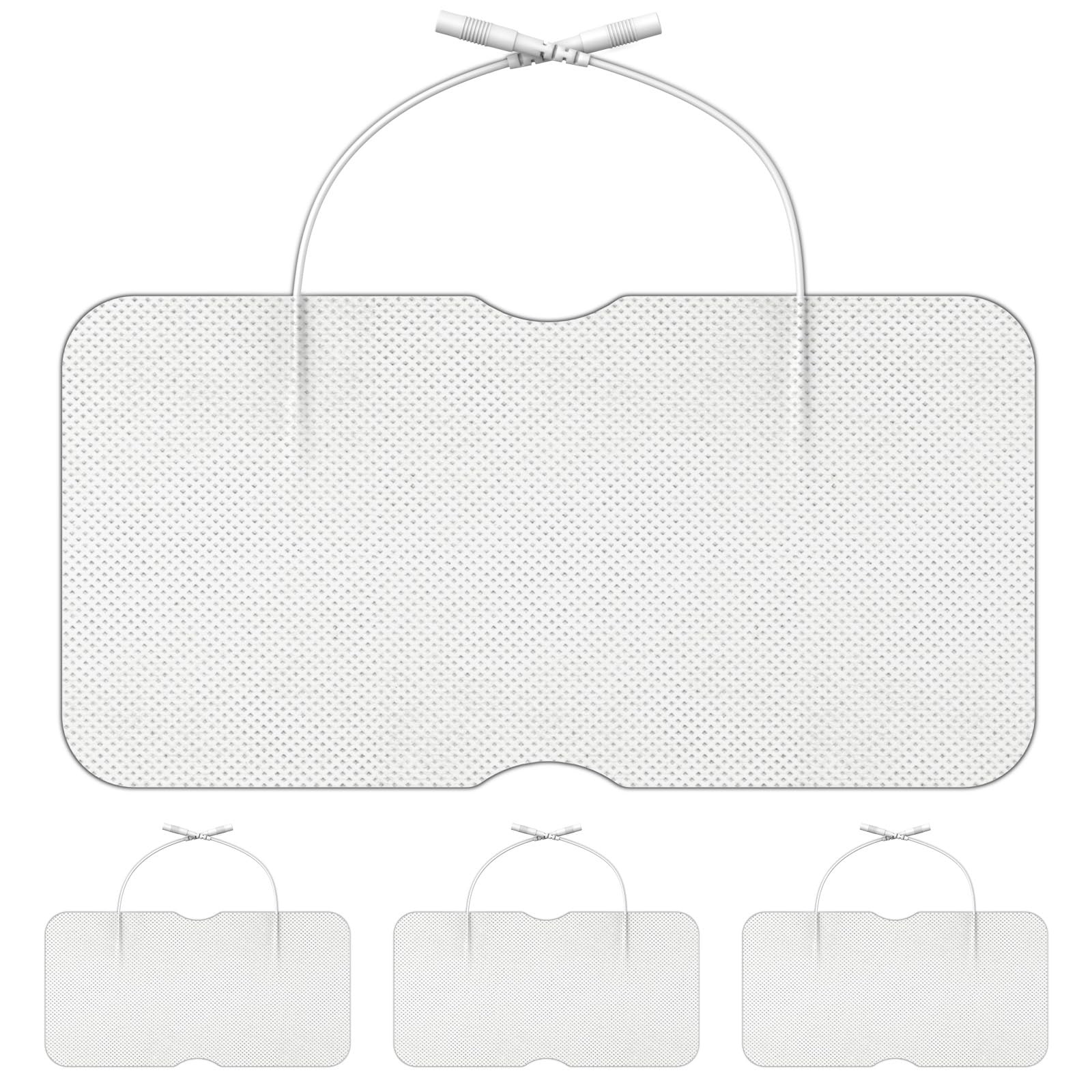 DOMAS Large TENS Pads for Lower-Back Pain Relief, Compatible with 4pcs