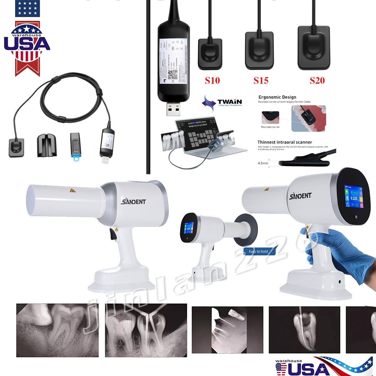 Dental X ray Sensor Digital Sensor Rayos Digital Imaging System / Machine/Shield
