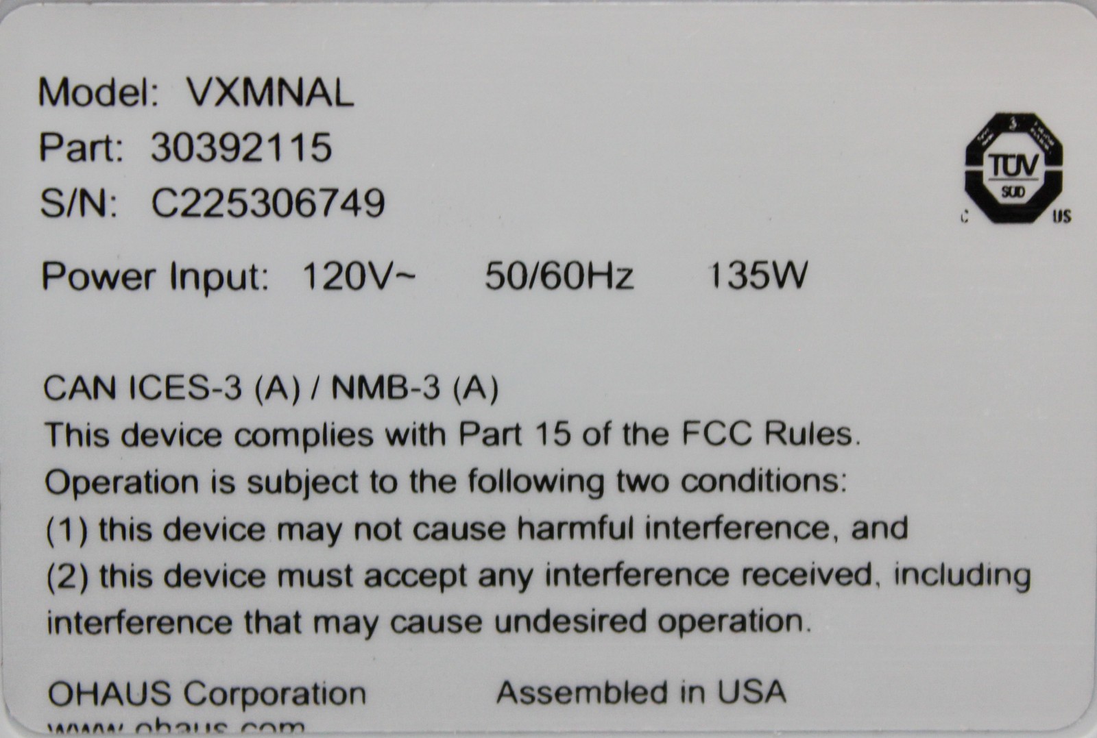 Ohaus VXMNAL Analog Mini Vortex Mixer 30392115 Sturdy Reliable (3361690)